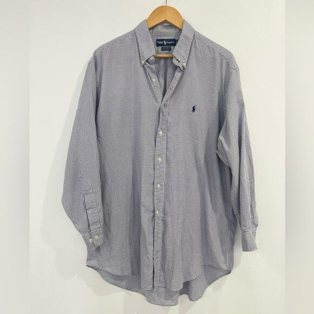 Polo Ralph Lauren Yarmouth Cotton 17 32/33 Men’s Plaid Long Sleeve Shirt